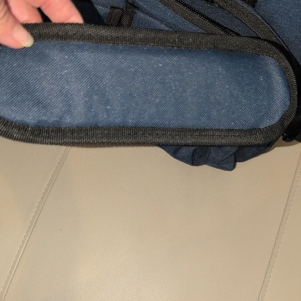 Navy Blue Men's Messenger Bag With NRA Embroided On It and A Thermal Cup!